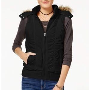 American Rag Juniors ‘ Hooded puffer vest, Macy’s